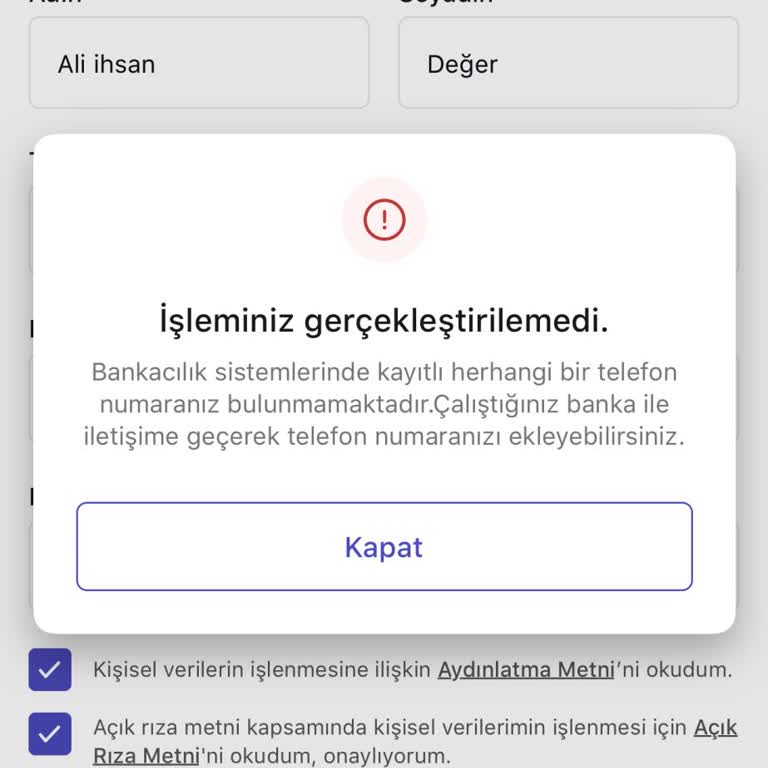 Telefon Numarası Hatası: İlk Deneyim Sorunu