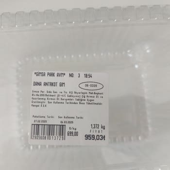 Ambalaj Ücretiyle Artan Antrikot Fiyatı