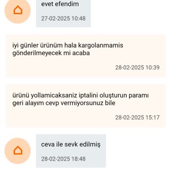 Koçtaş'tan Sipariş Edilen Ürün Gönderilmedi