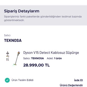 Dyson Süpürge Fiyat Farkı Mağduriyeti