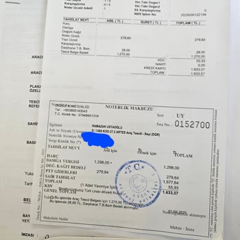 Noter Ve MTV Masrafları Hakkında Şeffaf Olmayan Satış Süreci