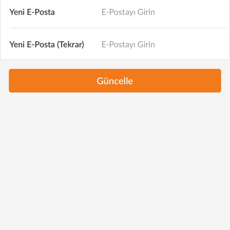 Mail Adresi Değişiminde Doğrulama Sorunu