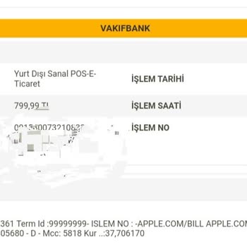Apple Üzerinden Çekilen Hatalı Ödeme Sorunu