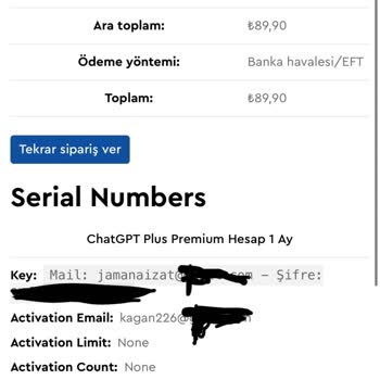 Lisansgo'dan Aldığım ChatGPT Paketinde Erişim Sorunu