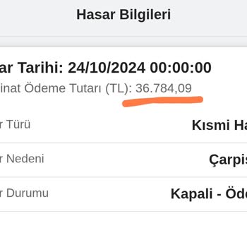 Axa Sigorta'nın Yetersiz Değer Kaybı Ödemesi