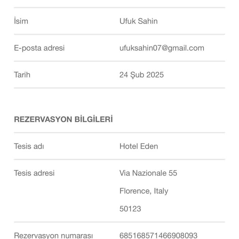 Floransa'da Odam Başkasına Satıldı, Booking.com Yardımcı Olmadı