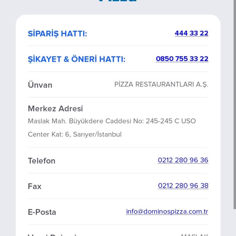 Domino's Uygulamasında Güncellenmeyen Telefon Numarası Sorunu