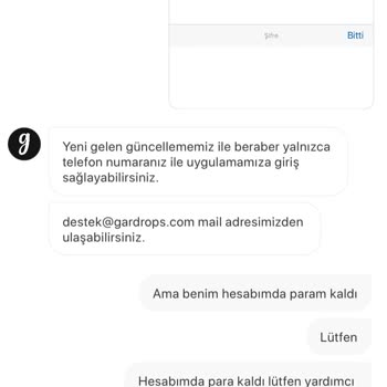 Gardrops Giriş Sorunu Ve Hesapta Kalan Para
