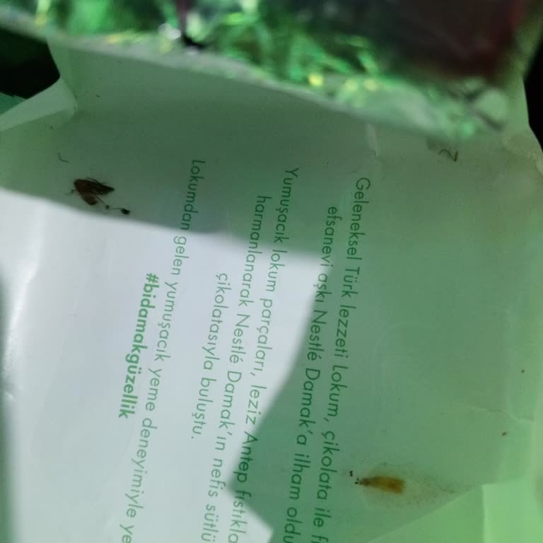 Nestle Damak Çikolata Paketi Güve Sorunu