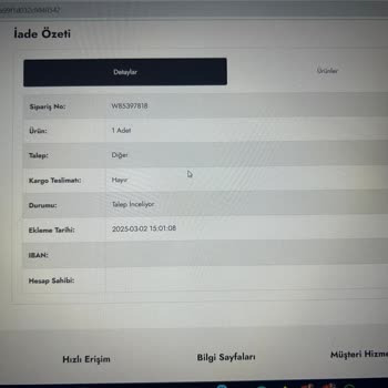 Yanlışlıkla Verilen Siparişin İptali Ve Ücret İadesi Talebi