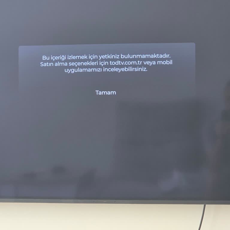 Todd TV'de Canlı Yayın Sorunu Ve Yetersiz Müşteri Hizmeti