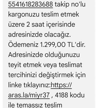 Aras Beykent Şubesi Kargo Teslimat Sorunu Ve Yanıltıcı Bildirimler