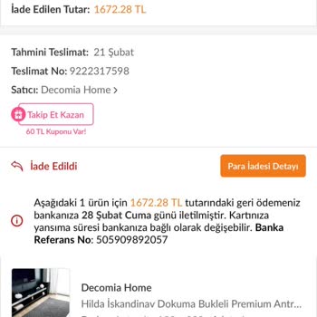 Kayıp Ürün Ve Artan Fiyatla Mağduriyet Yaşadım