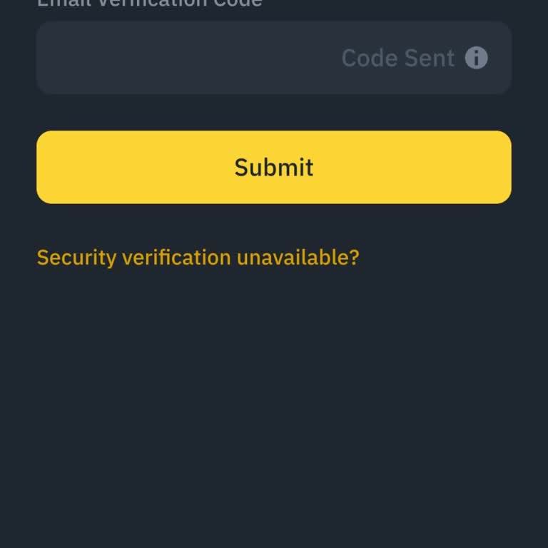 Binance Global'de Kod Gelmeme Sorunu Nedeniyle İşlem Yapamıyorum