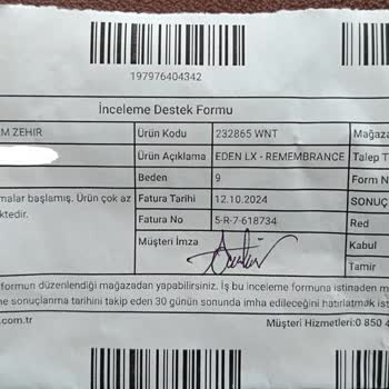 Ayakkabıda Erken Açılma Sorunu Ve İade Reddi