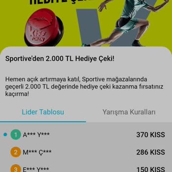 Bitexen Açık Artırma Yarışmasında Kazanılan Geçersiz Alışveriş Çeki