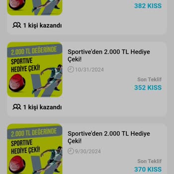 Bitexen Açık Artırma Yarışmasında Kazanılan Geçersiz Alışveriş Çeki