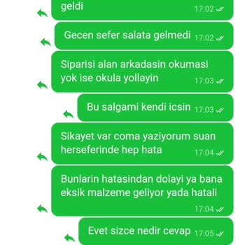 Sürekli Yaşanan Sipariş Sorunları