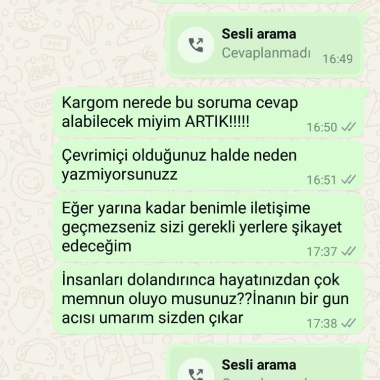 Online Alışverişte Yanıt Sorunu