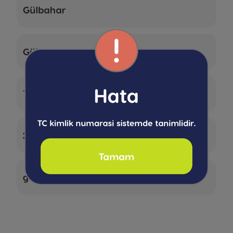 Yeni Telefon Numarasıyla Kayıt Sorunu