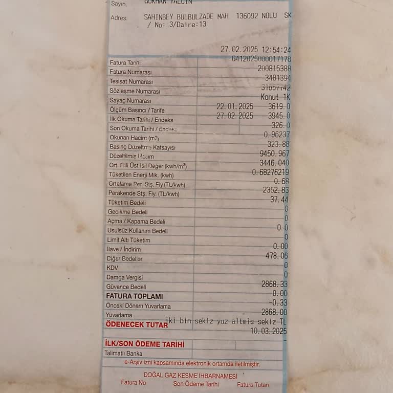 Gaziantep'te Doğalgaz Faturalarında Anlam Verilemeyen Artış