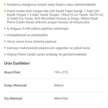 Pierre Cardin Eksik Ürün Ve Yetersiz Müşteri Hizmeti