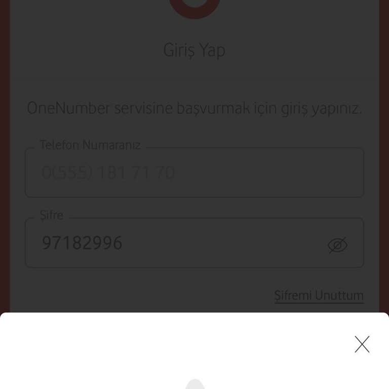 Vodafone OneNumber Servisi Aktifleştirilemiyor