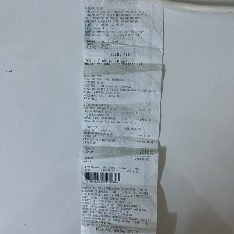 Karaca Mağazası Teslimat Sorunu