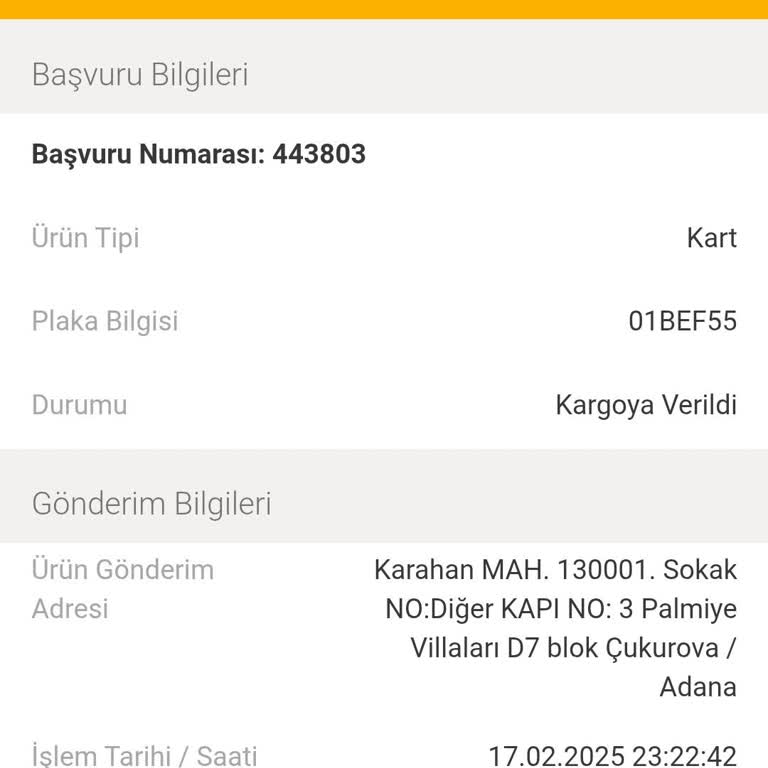 HGS Kartı Teslimat Sorunu Ve İletişimsizlik
