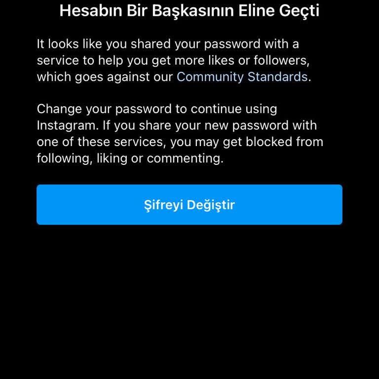 Instagram Koltuk Yıkama Hesabımın Güvenlik Sorunu
