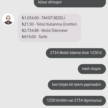 Mobil Ödeme Limiti Aşıldı: Hatalı Fatura!