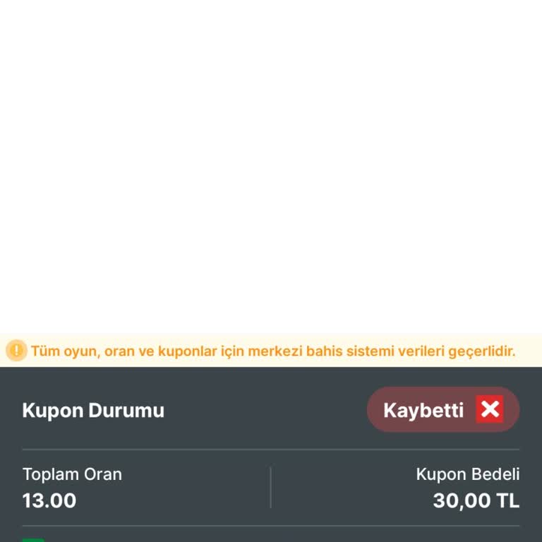 Yanlış Sonuçlanan Bahis Kuponu Ve İade Talebi