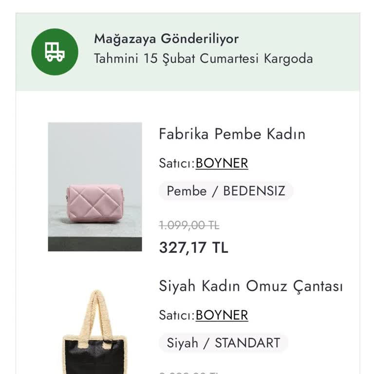 Boyner Online Siparişim Mağazada Kayıp!