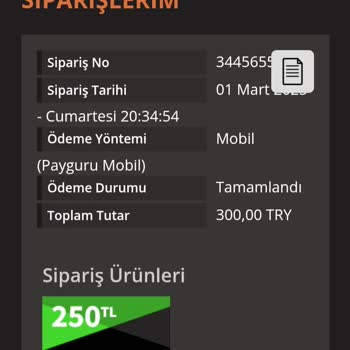 Playstore.com Satın Alınan Ürün İçin Gönderilmeyen Razer Kodu