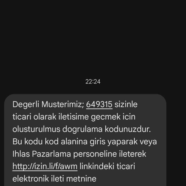 İzinsiz Mesaj Gönderimi Ve Kişisel Bilgi Kullanımı Hakkında Şikayet