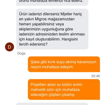 Kırık Ürün Ve Yetersiz Canlı Yardım