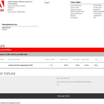 Beklenmedik Yüksek Ücretlendirme Ve İade Talebi