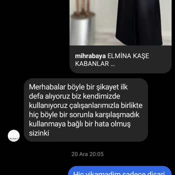 Kalitesiz Kabanla Hayal Kırıklığı