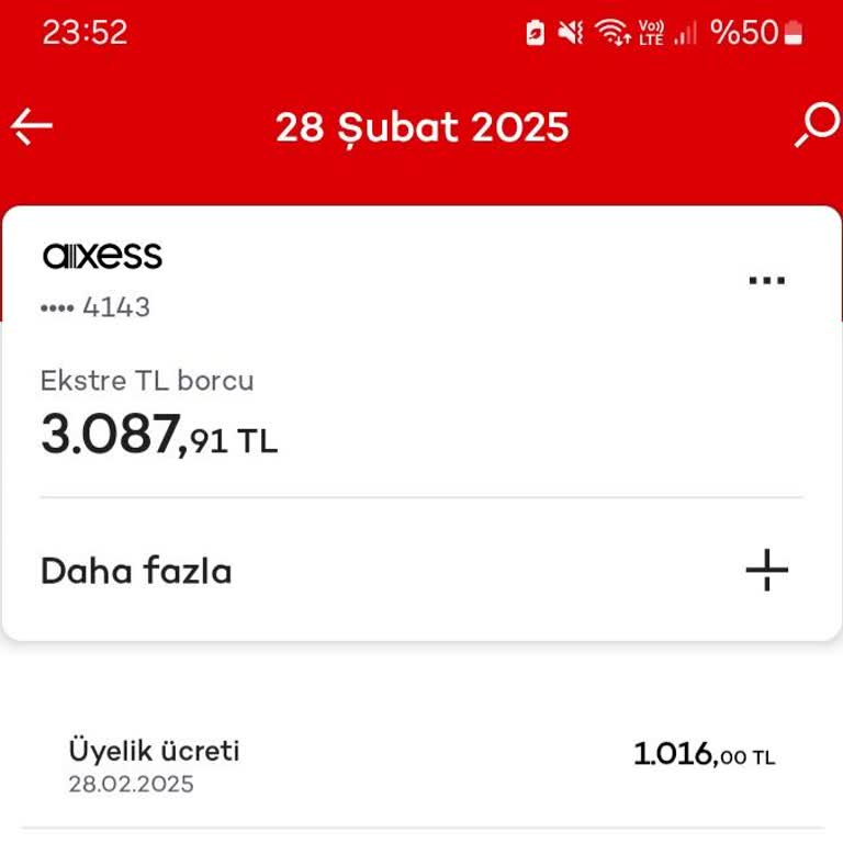 Yüksek Kart Aidatı: Axess Kartımın Limitine Uygun Değil