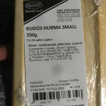 Canat Kuruyemiş Hurmalarda Siyah Toz Çıkması