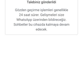 WhatsApp Hesabımın Sebepsiz Kapatılması