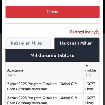 THY Resmi Sitesinde İzinsiz Mil Kullanımı