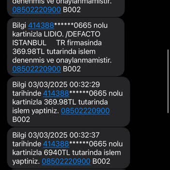 QNB Sanal Karttan İzinsiz İşlemler