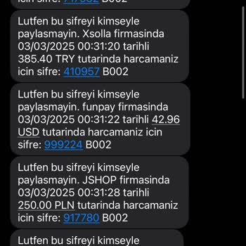 QNB Sanal Karttan İzinsiz İşlemler