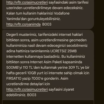 Yanlış Aşım Mesajlarıyla Karşılaştım