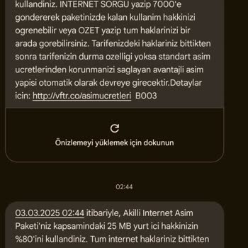 Yanlış Aşım Mesajlarıyla Karşılaştım