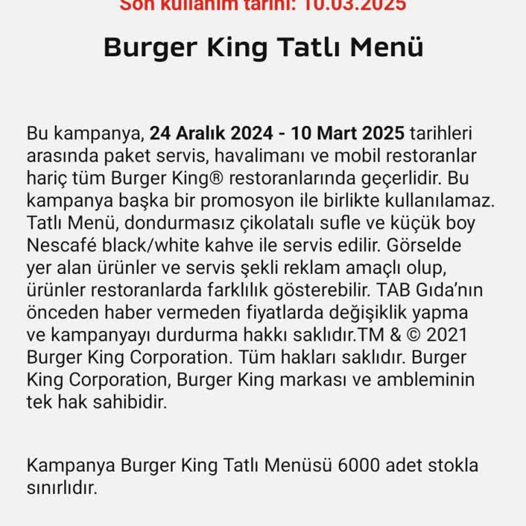 Kampanya Kuponu Kullanılamıyor: Burger King Çalışanlarının Bilgisizliği
