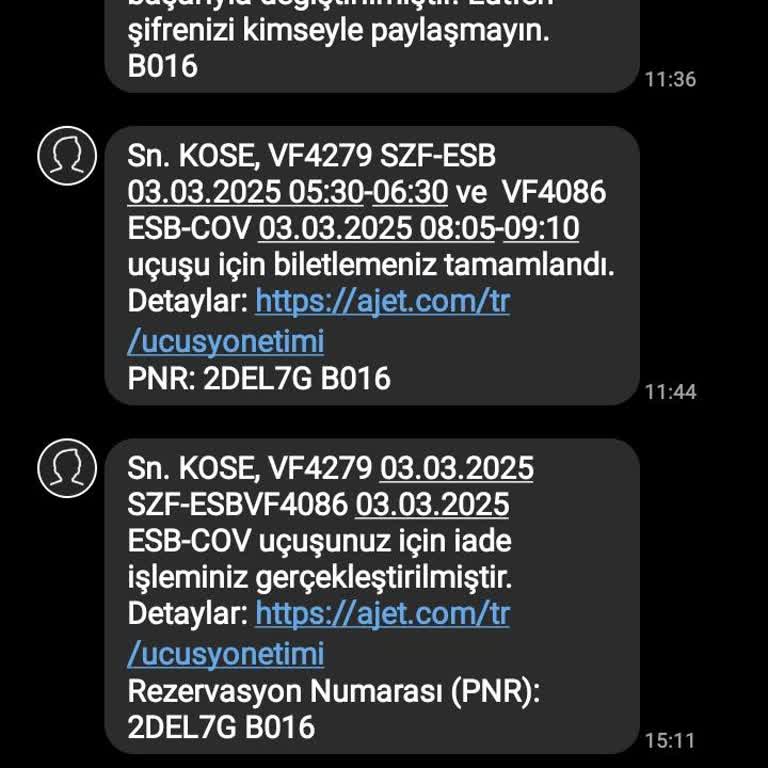 Ajet'ten Bilet İptalinde Fahiş Kesinti Ve İade Sorunu