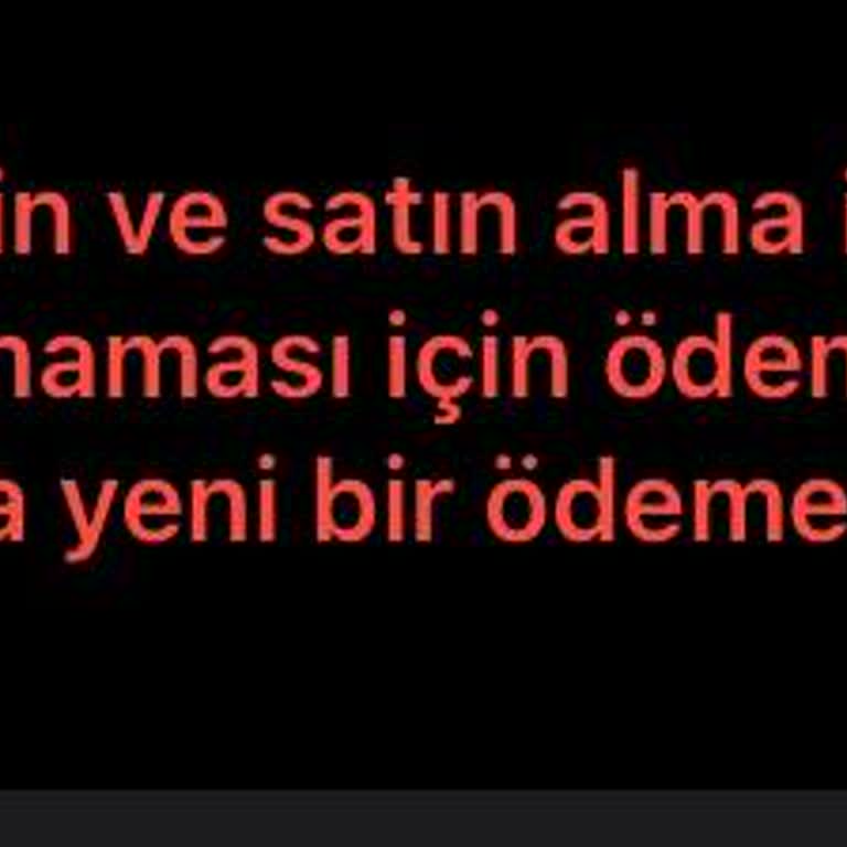 Ödeme Bilgileri Doğrulama Sorunu