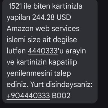 Amazon'dan Habersiz Çekim Ve Garanti Bankası Güvenlik Sorunu